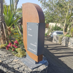 Totem decorativo para comercio - El sauzal