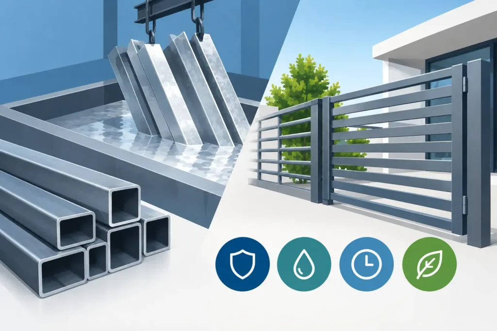 Beneficios del galvanizado en carpintería metálica