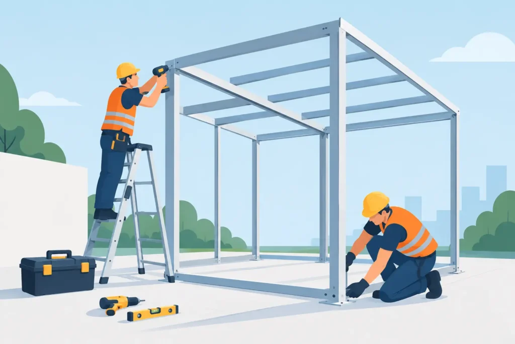 Cómo montar estructuras ligeras con seguridad